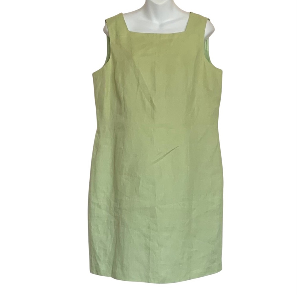NWT Talbots Plus Size  100% Irish Linen Shift Dress Size 16